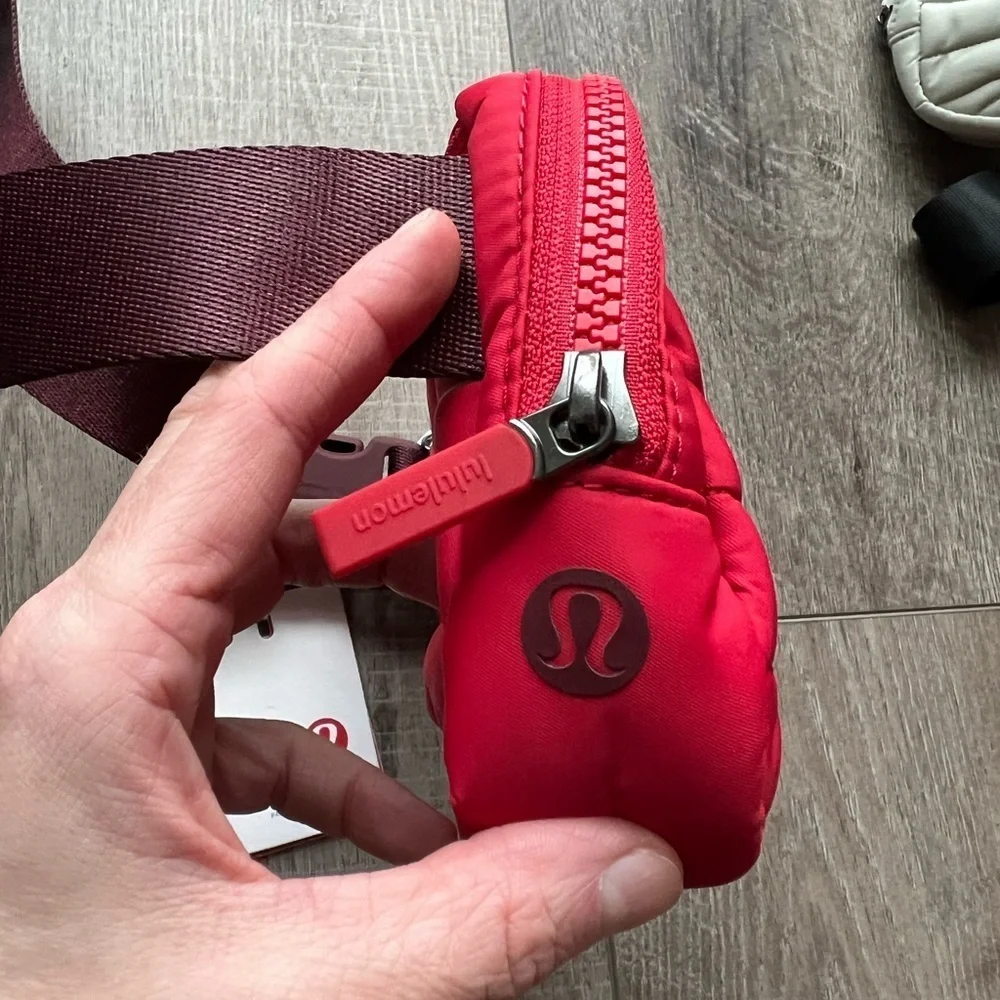 Lululemon Team Canada Olympic Quilted Everywhere Belt Bag in Crimson/Red Merlot